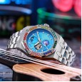 Mechanical Watch Waterproof Luminous Men's Rainbow Man Tianxing Series Sun Moon Star Star Steel Silver Silicon Watch